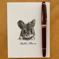 6 Hello There Little Grey Mouse Note Cards
